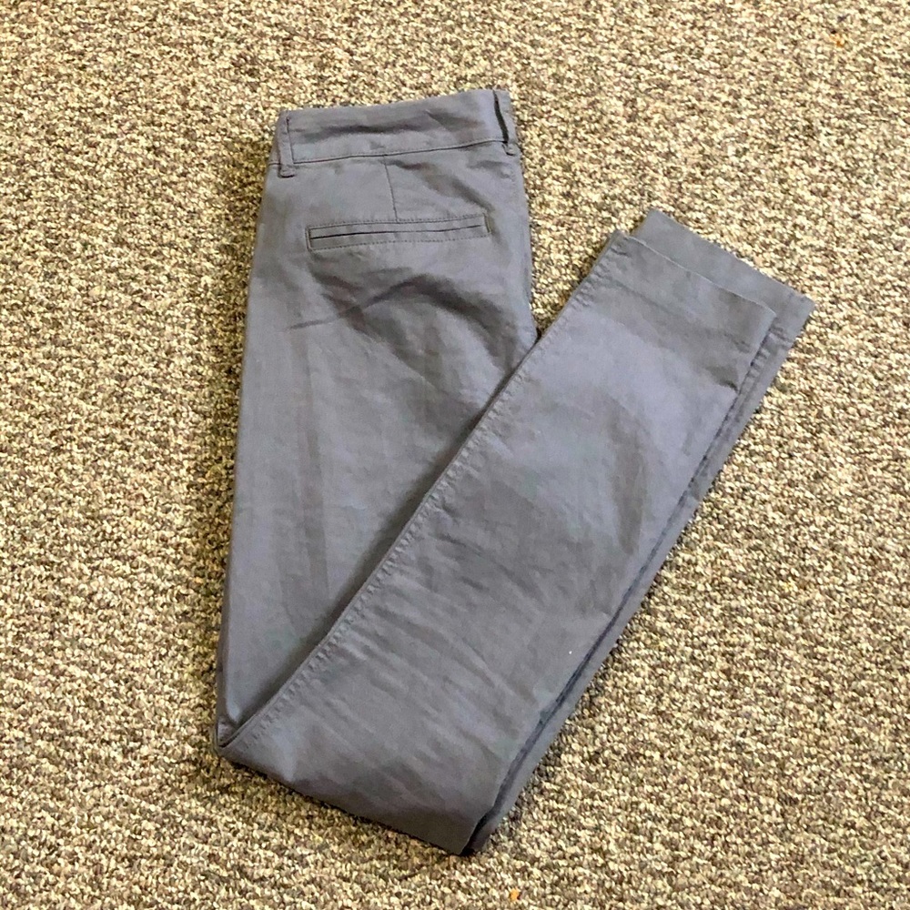 Slim fit gray dress pants old navy pixie mid rise